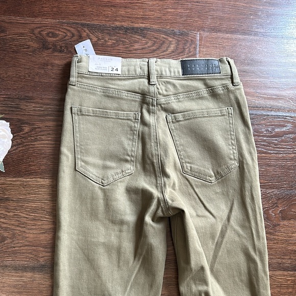 NWT PacSun High Rise Slim Flare Pants Olive Green Size 24 | Flare Pants | Green - Picture 8 of 14